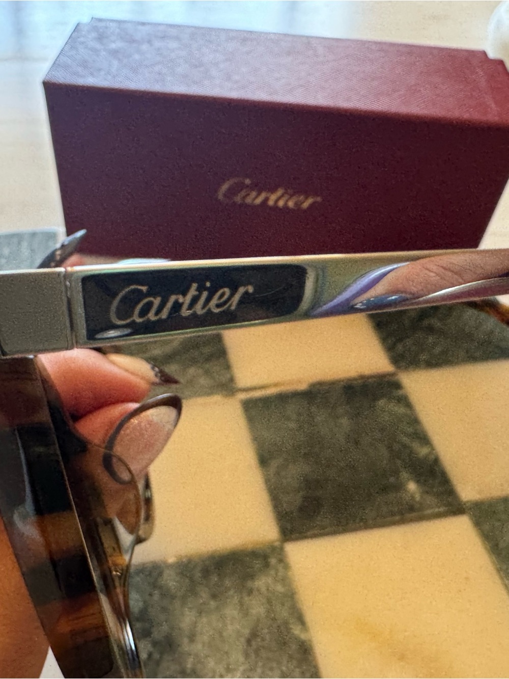 NEW Cartier Havana Sunglasses - Grey - Picture 5 of 13